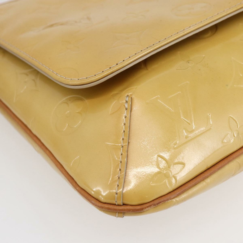 【日本直送】路易威登 Monogram Vernis Thompson Street Bag 米色 M91301 LV Auth ep11129-13