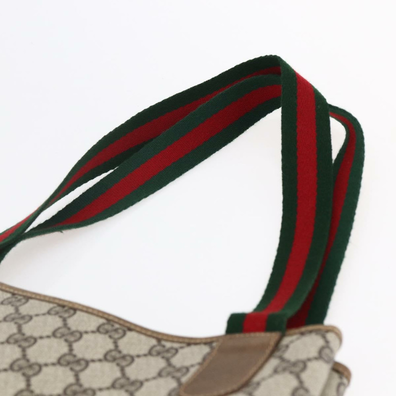 【日本直送】GUCCI GG Supreme Web Sherry Line 手提包 PVC 米色 37 02 2140 正品 ep11172-7