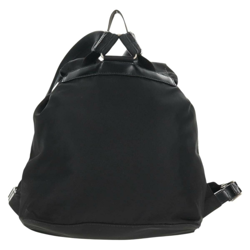 【日本直送】PRADA 雙肩包 尼龍 黑色 銀色 正品 ep11213-1