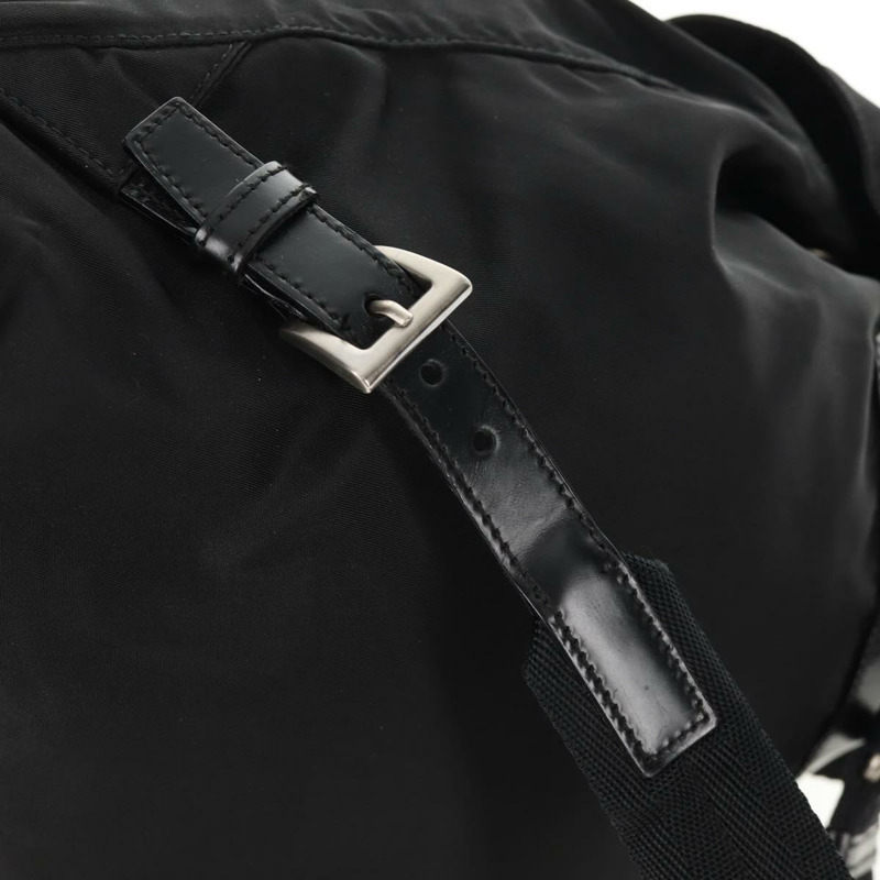 【日本直送】PRADA 雙肩包 尼龍 黑色 銀色 正品 ep11213-7