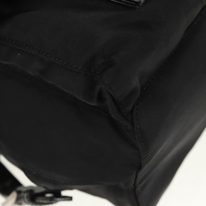 【日本直送】PRADA 雙肩包 尼龍 黑色 銀色 正品 ep11213-16