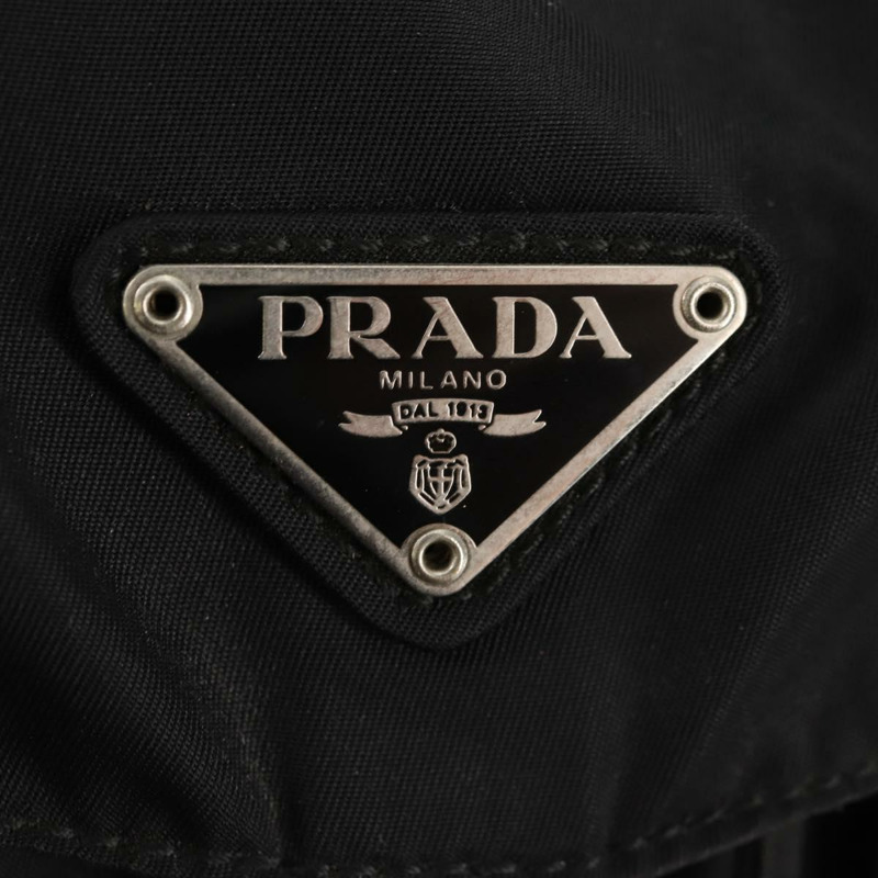 【日本直送】PRADA 雙肩包 尼龍 黑色 銀色 正品 ep11213-25