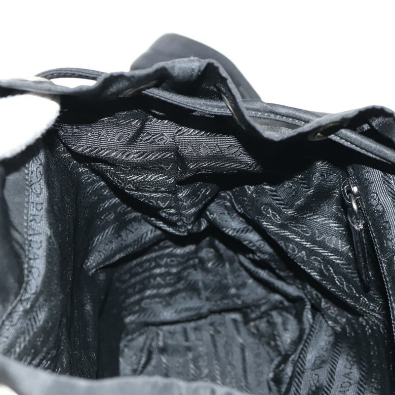 【日本直送】PRADA 雙肩包 尼龍 黑色 銀色 正品 ep11213-28