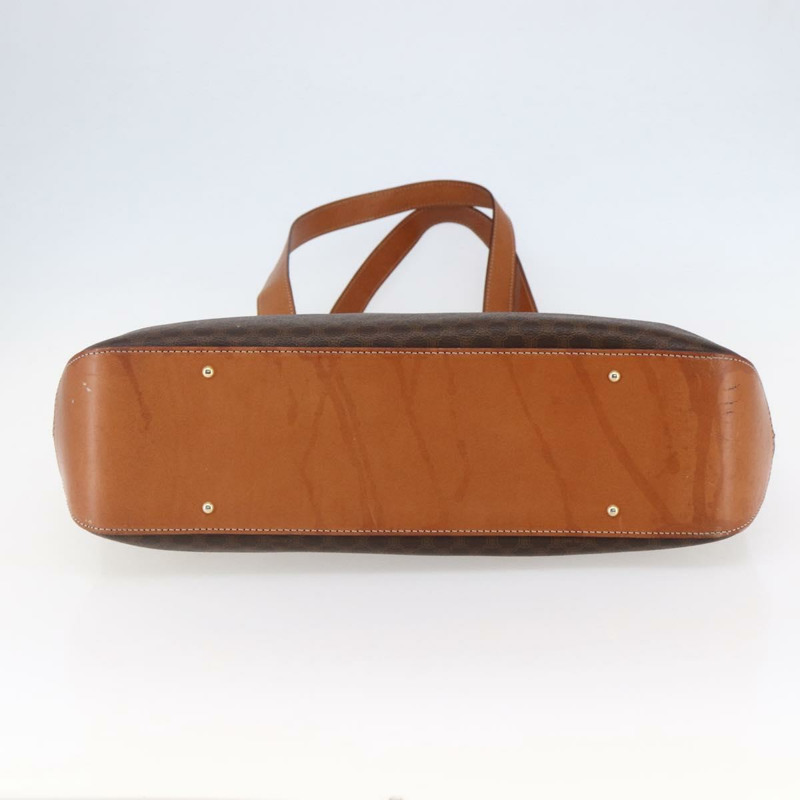 【日本直送】CELINE Macadam帆布托特包 PVC皮革 棕色 金色 正品 ep11109-4