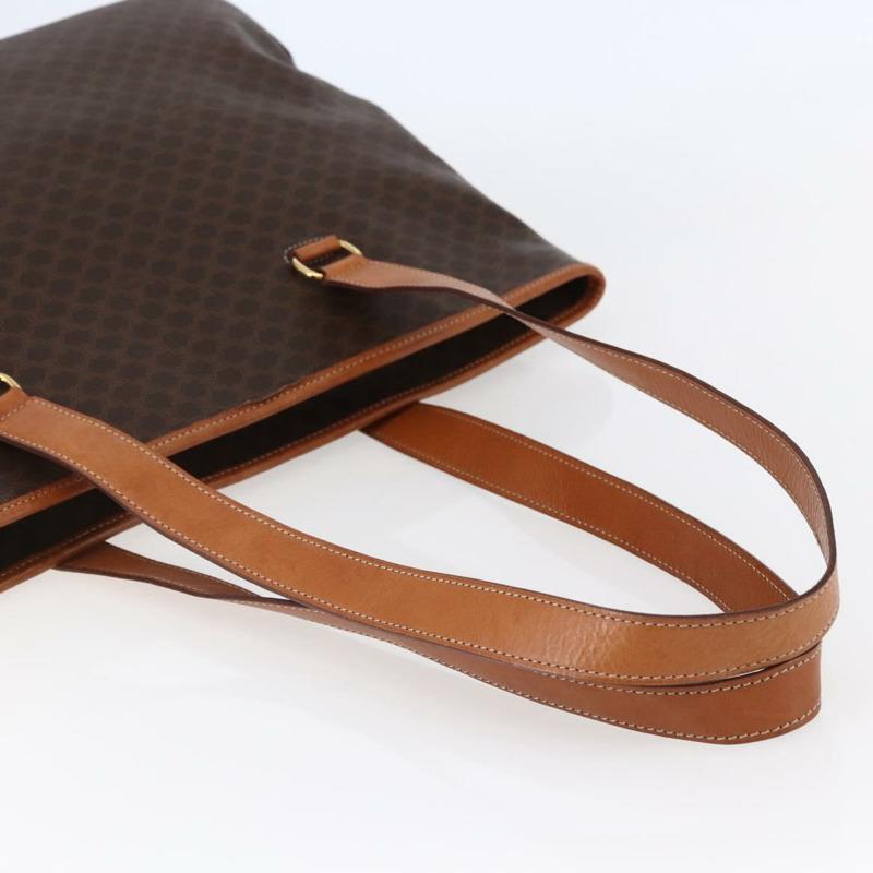 【日本直送】CELINE Macadam帆布托特包 PVC皮革 棕色 金色 正品 ep11109-6