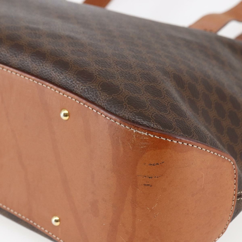 【日本直送】CELINE Macadam帆布托特包 PVC皮革 棕色 金色 正品 ep11109-8