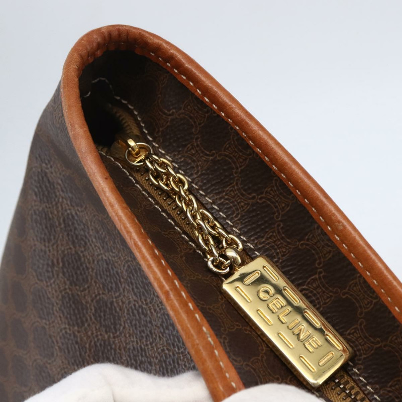 【日本直送】CELINE Macadam帆布托特包 PVC皮革 棕色 金色 正品 ep11109-9