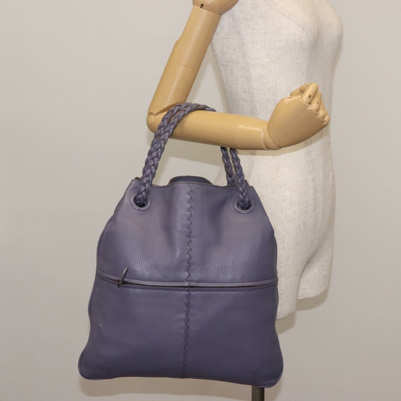 【日本直送】BOTTEGA VENETA 紫色皮革手提包 147716 正品 ep11106-21