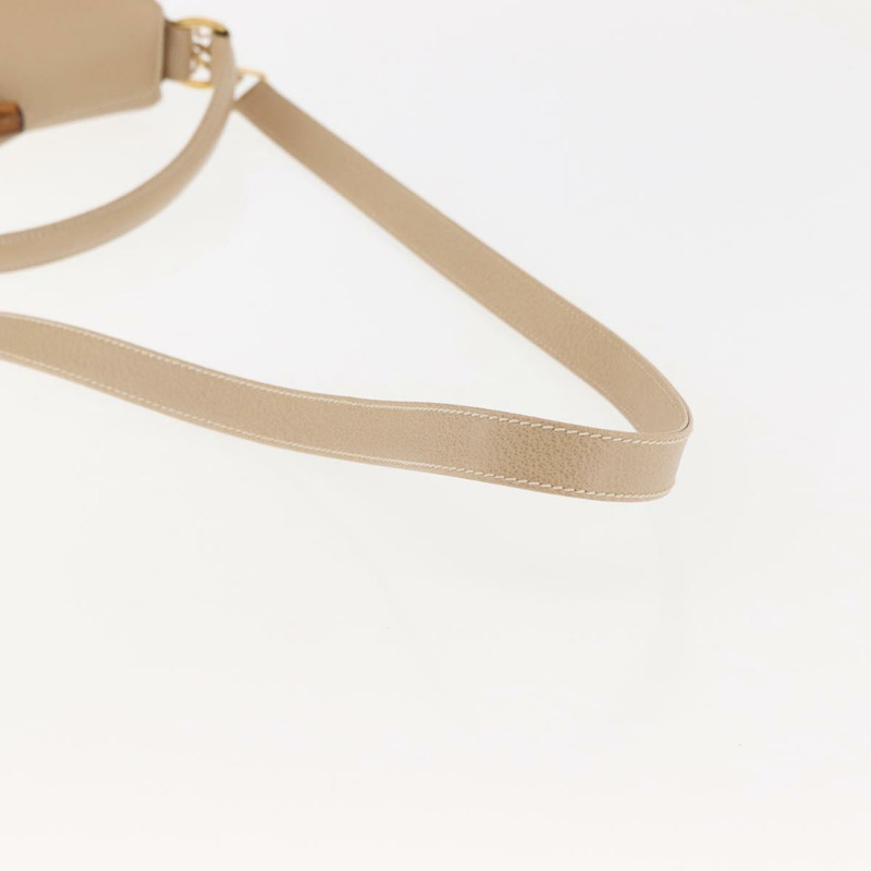 【日本直送】GUCCI 竹節手提包 皮革 兩用 米色 金色 000 781 0175 正品 ep10980-8