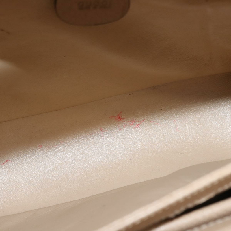 【日本直送】GUCCI 竹節手提包 皮革 兩用 米色 金色 000 781 0175 正品 ep10980-10