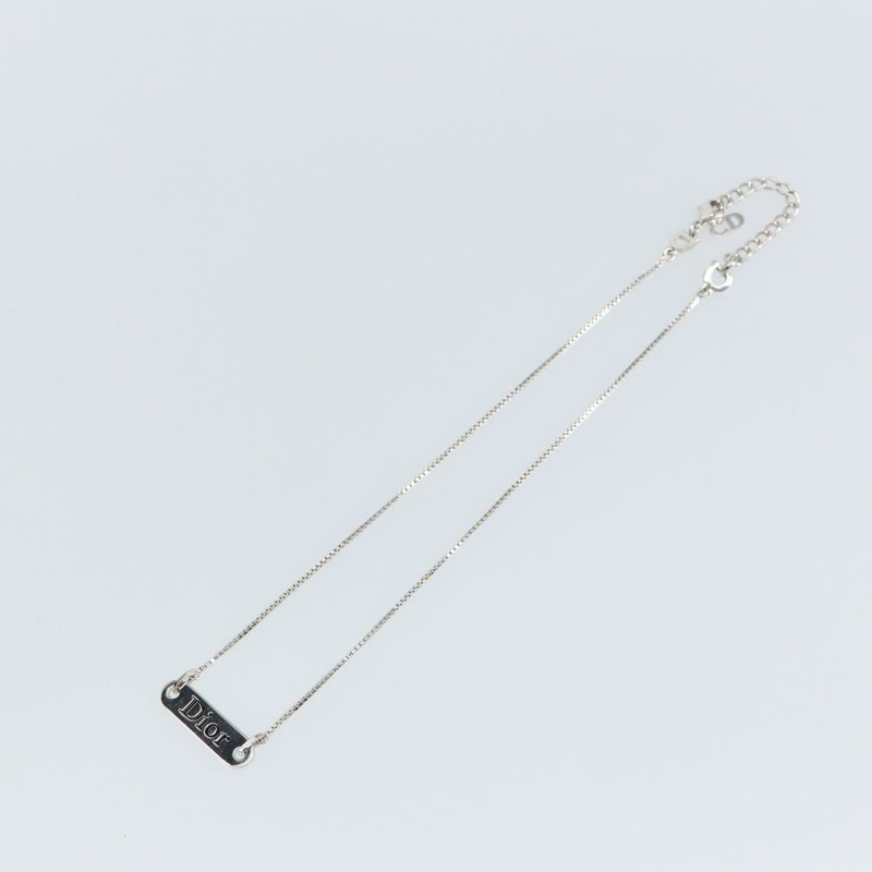 【日本直送】Christian Dior 項鍊 金屬 銀色 Auth sw1623-1