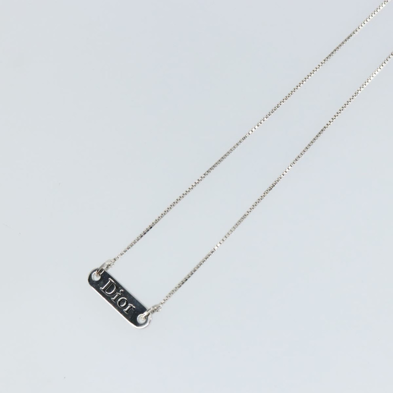 【日本直送】Christian Dior 項鍊 金屬 銀色 Auth sw1623-3