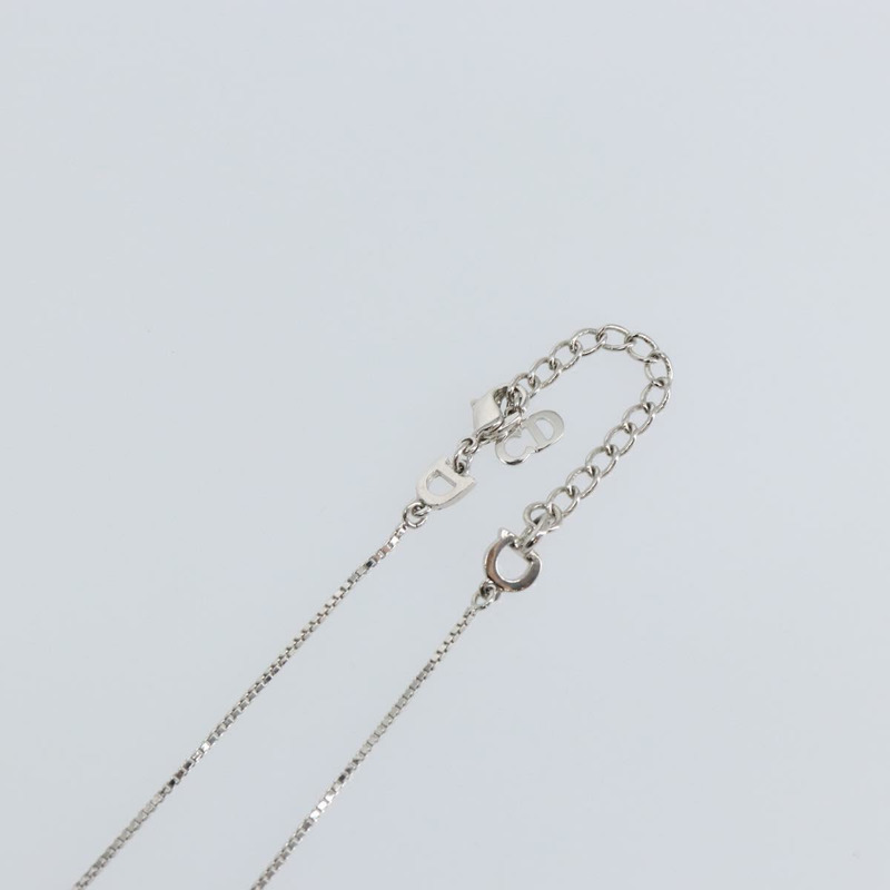 【日本直送】Christian Dior 項鍊 金屬 銀色 Auth sw1623-5