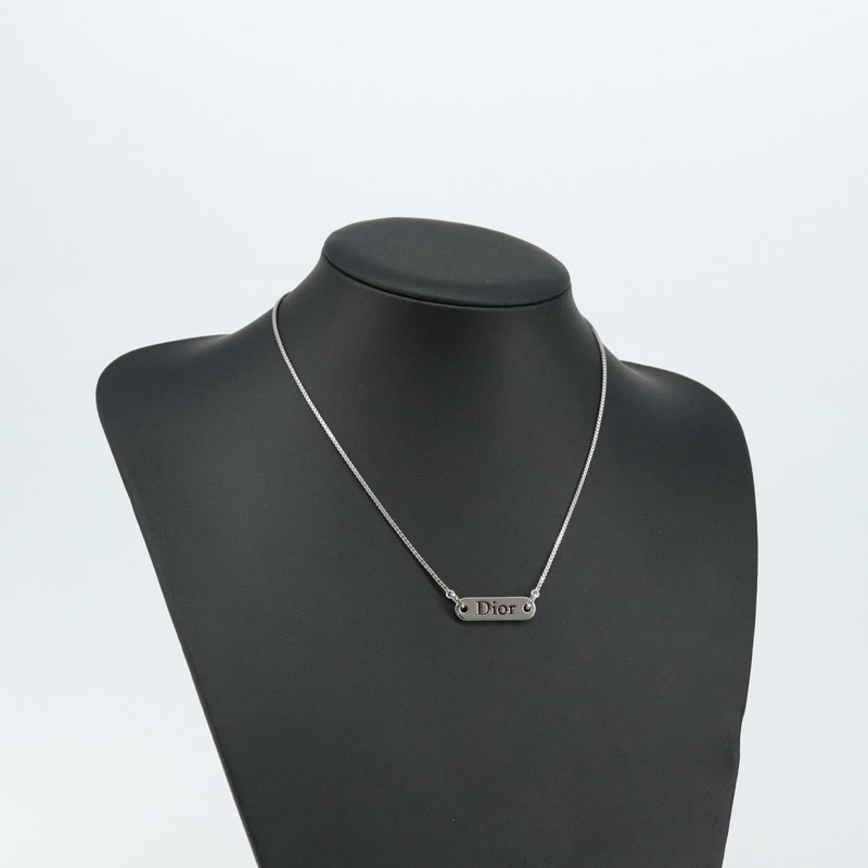 【日本直送】Christian Dior 項鍊 金屬 銀色 Auth sw1623-12