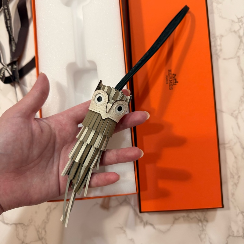 💖Hermes 貓頭鷹 吊飾 掛飾💖 全新-0
