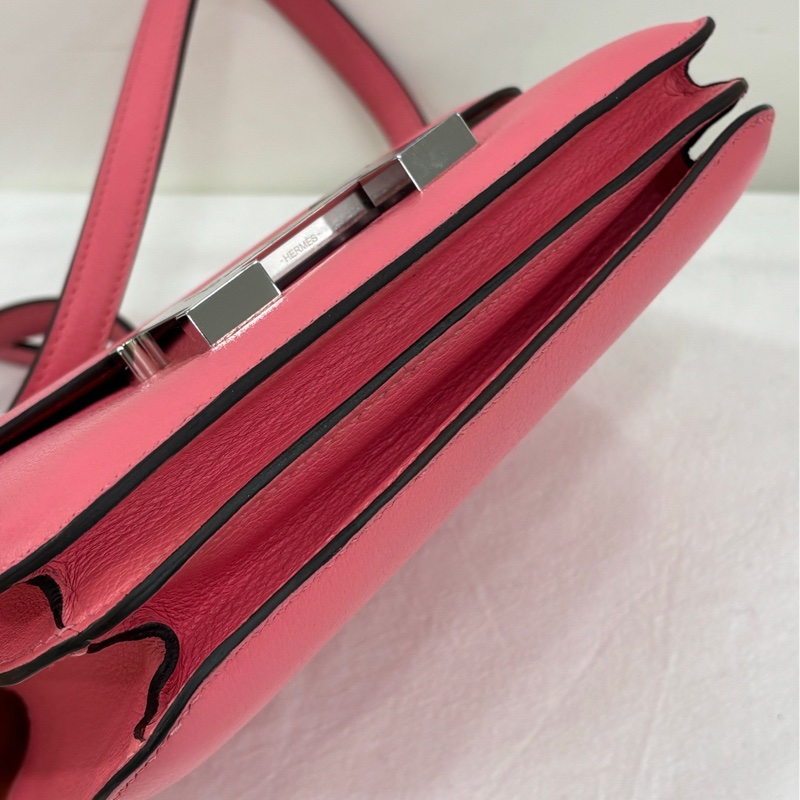 Hermes愛馬仕constance康康19 唇膏粉 evercolor皮 Y刻 專櫃維修購證-7