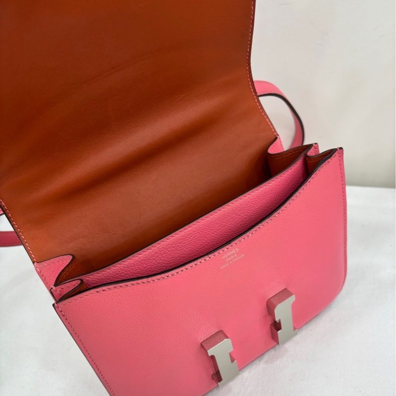 Hermes愛馬仕constance康康19 唇膏粉 evercolor皮 Y刻 專櫃維修購證-8