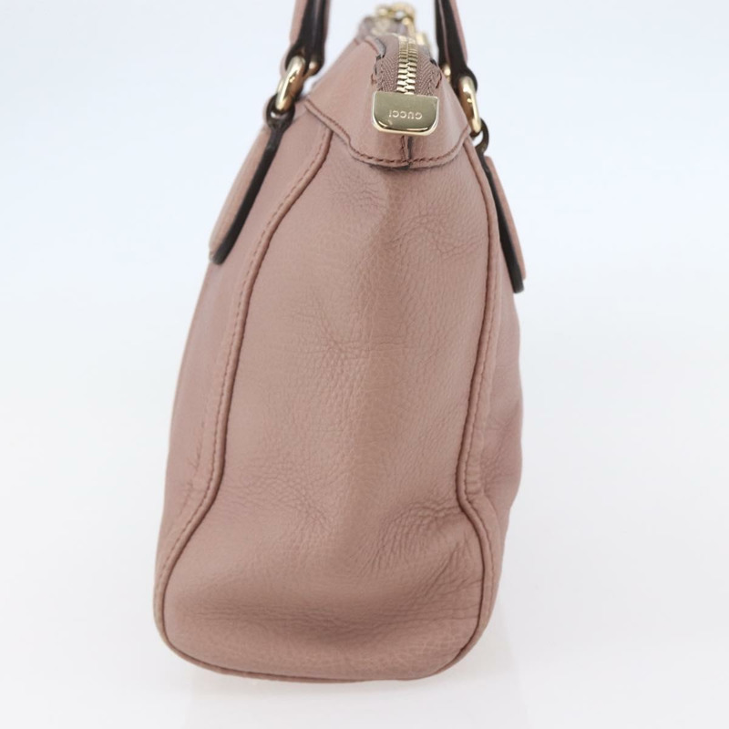 【日本直送】GUCCI Soho 手提包 皮革 粉紅色 正品 ep11088-3