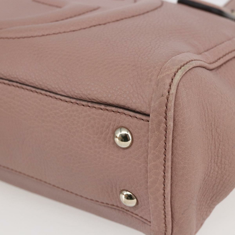 【日本直送】GUCCI Soho 手提包 皮革 粉紅色 正品 ep11088-7