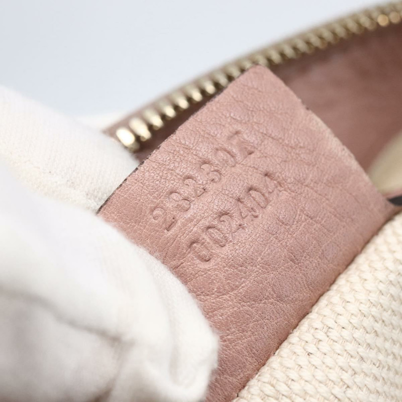 【日本直送】GUCCI Soho 手提包 皮革 粉紅色 正品 ep11088-11