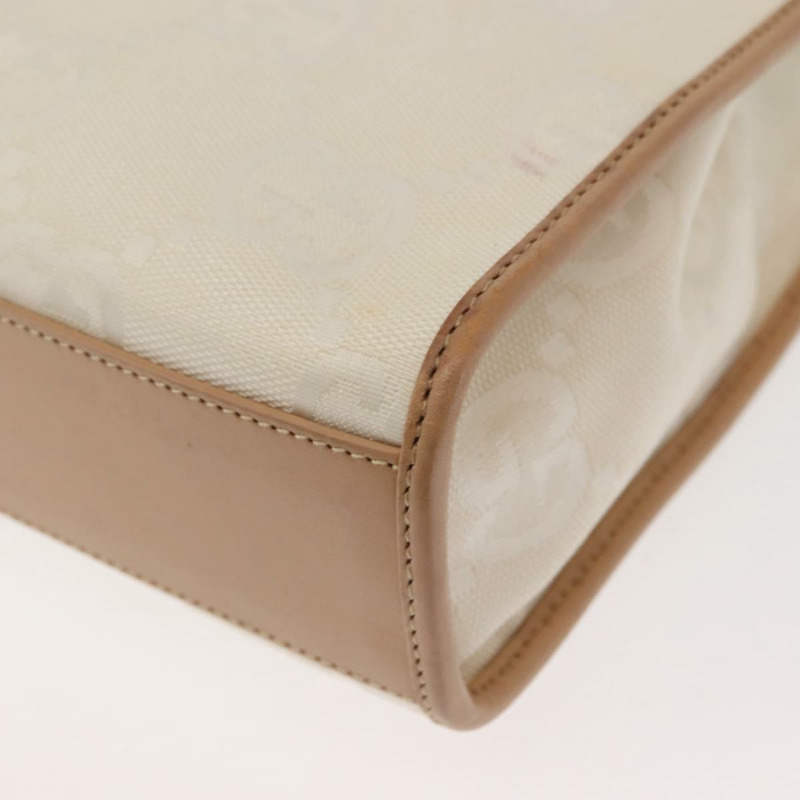 【日本直送】GUCCI GG帆布Jackie手提包 帆布皮革 白色 米色 正品 ep11053-13