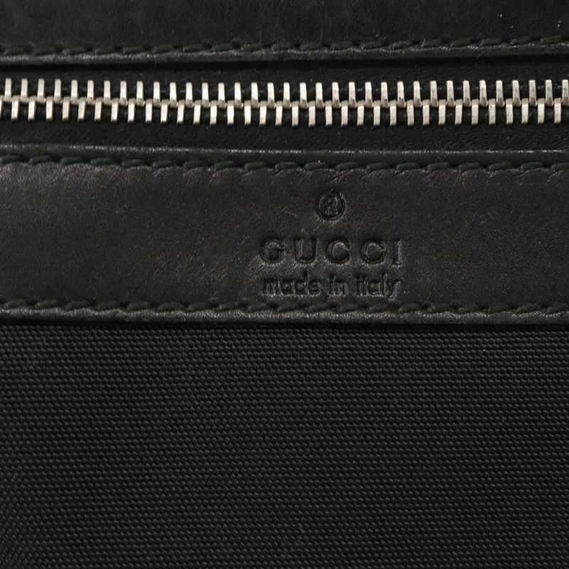 【日本直送】GUCCI 單肩包 帆布皮革 黑色 正品 ep11047-16