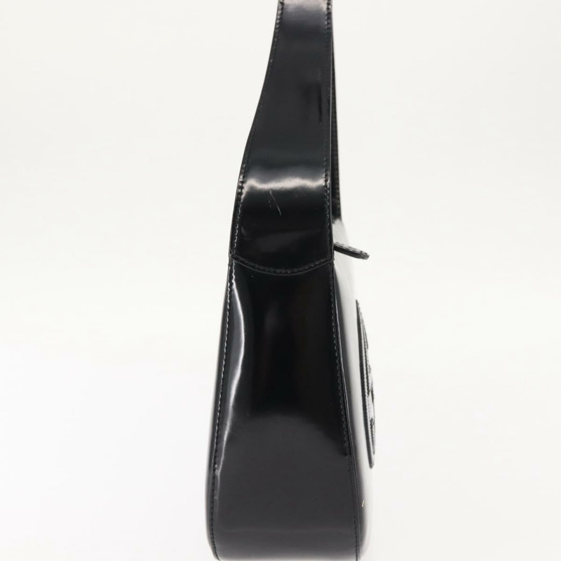 【日本直送】GUCCI 黑色漆皮單肩包 正品 ep10963-3