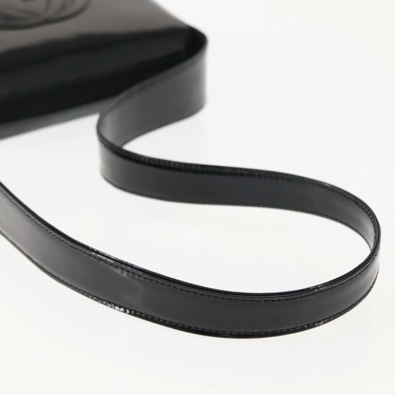 【日本直送】GUCCI 黑色漆皮單肩包 正品 ep10963-6