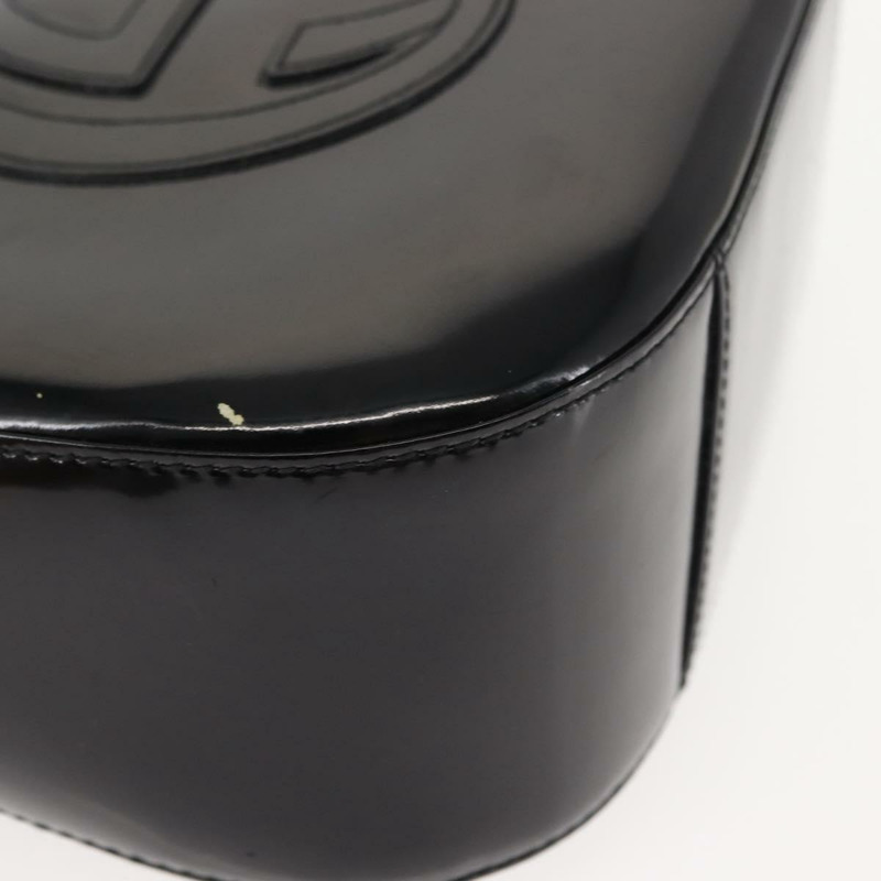 【日本直送】GUCCI 黑色漆皮單肩包 正品 ep10963-8