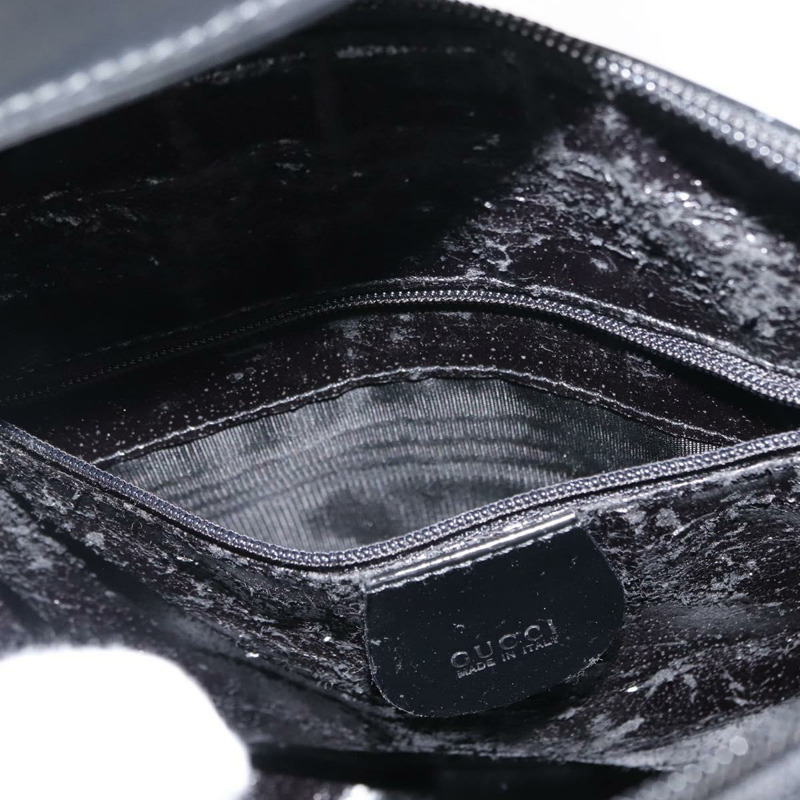 【日本直送】GUCCI 黑色漆皮單肩包 正品 ep10963-10