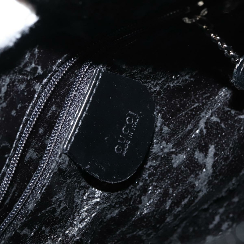 【日本直送】GUCCI 黑色漆皮單肩包 正品 ep10963-17