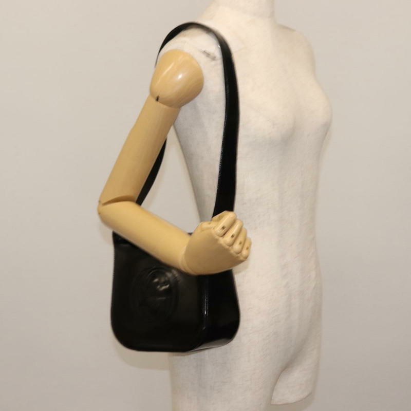 【日本直送】GUCCI 黑色漆皮單肩包 正品 ep10963-20