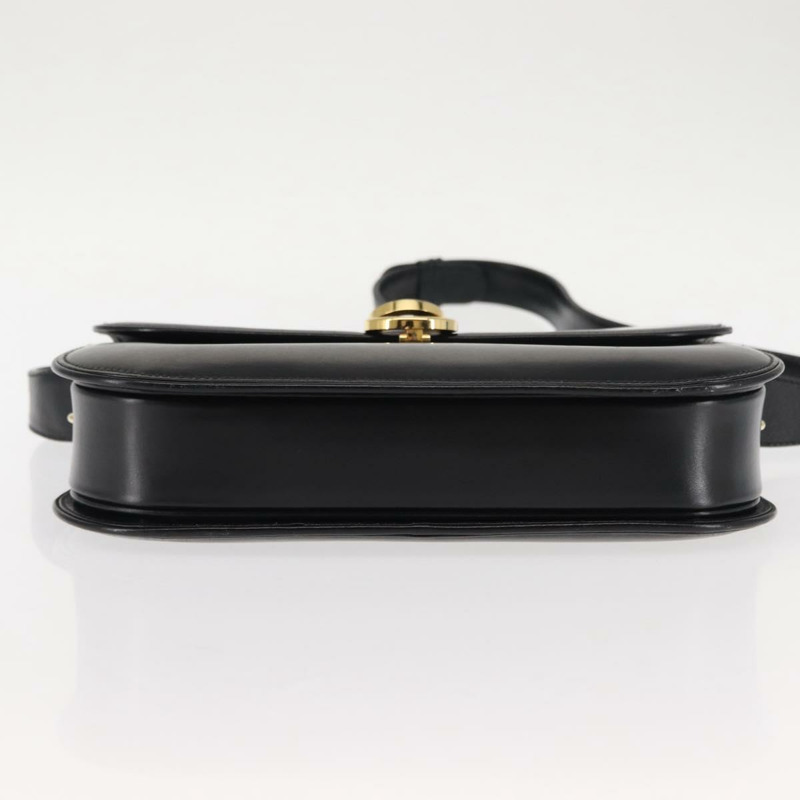 【日本直送】GUCCI 黑色真皮單肩包 正品 ep11071-4