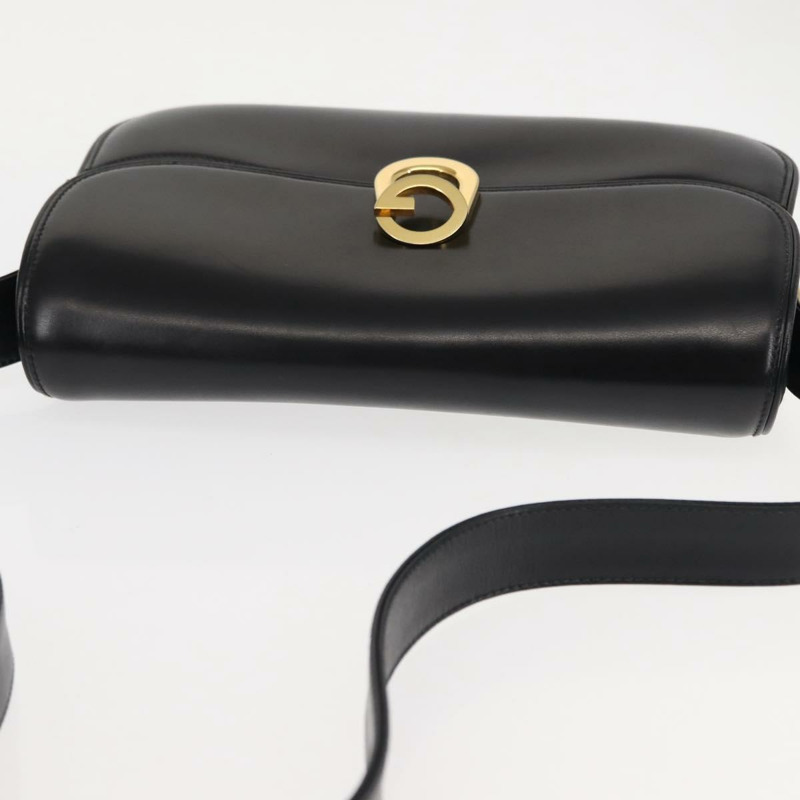 【日本直送】GUCCI 黑色真皮單肩包 正品 ep11071-5