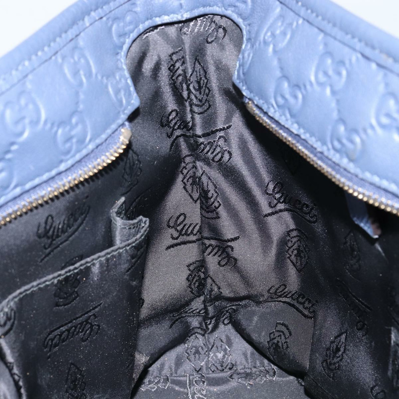 【日本直送】GUCCI Guccissima GG 手提包 皮革 藍色 正品 ep11205-19