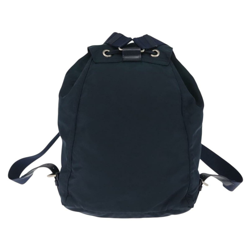 【日本直送】PRADA 雙肩包 尼龍 海軍藍 銀色 正品 BA6876-1