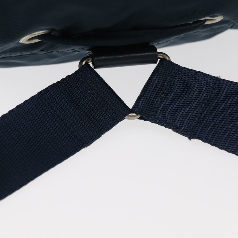 【日本直送】PRADA 雙肩包 尼龍 海軍藍 銀色 正品 BA6876-6
