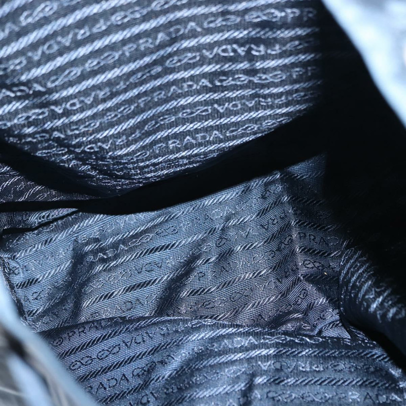 【日本直送】PRADA 雙肩包 尼龍 海軍藍 銀色 正品 BA6876-10