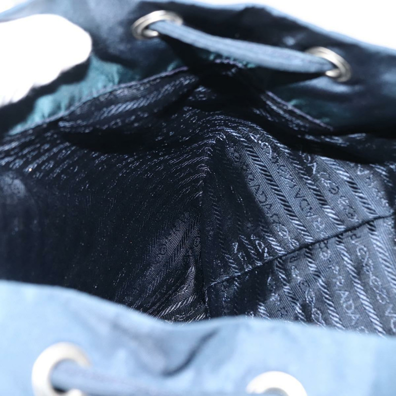 【日本直送】PRADA 雙肩包 尼龍 海軍藍 銀色 正品 BA6876-24