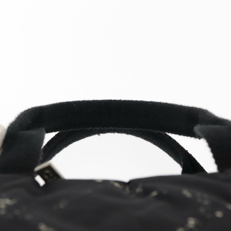 【日本直送】香奈兒旅行系列迷你波士頓包 尼龍材質 黑色 銀色 CC 標誌 正品 BA6870-7