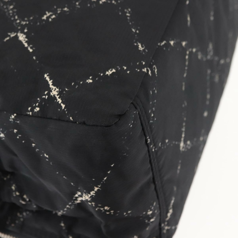 【日本直送】香奈兒旅行系列迷你波士頓包 尼龍材質 黑色 銀色 CC 標誌 正品 BA6870-14