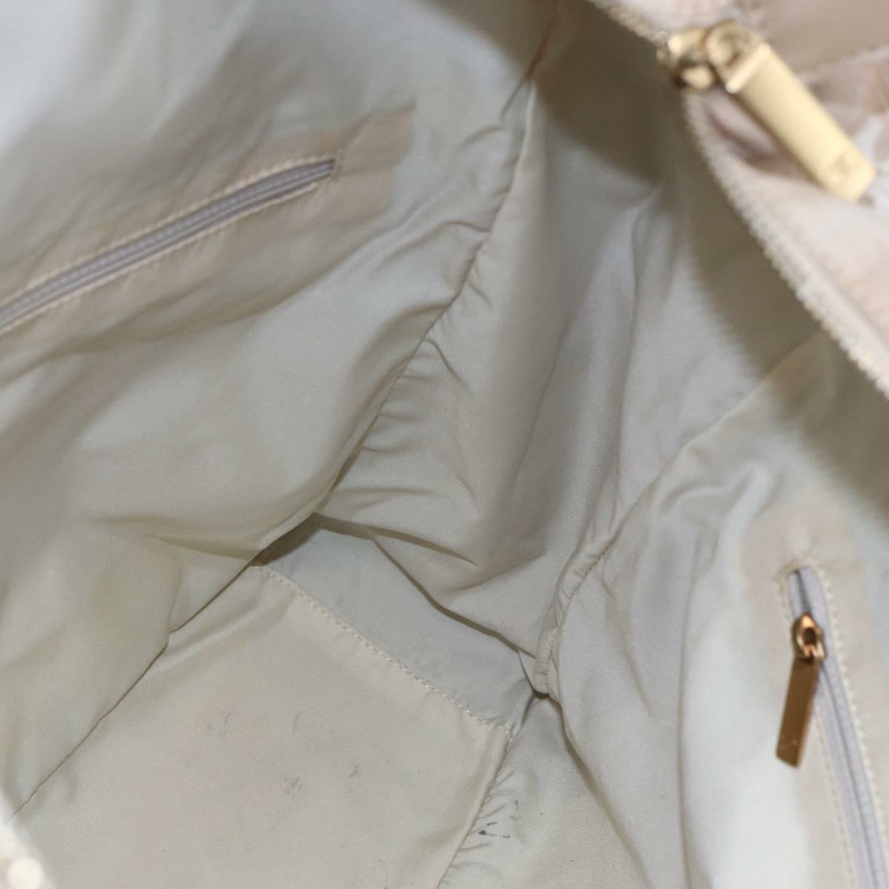 【日本直送】香奈兒新旅行系列托特包 尼龍 米色 金色 CC 標誌 正品 BA6873-17