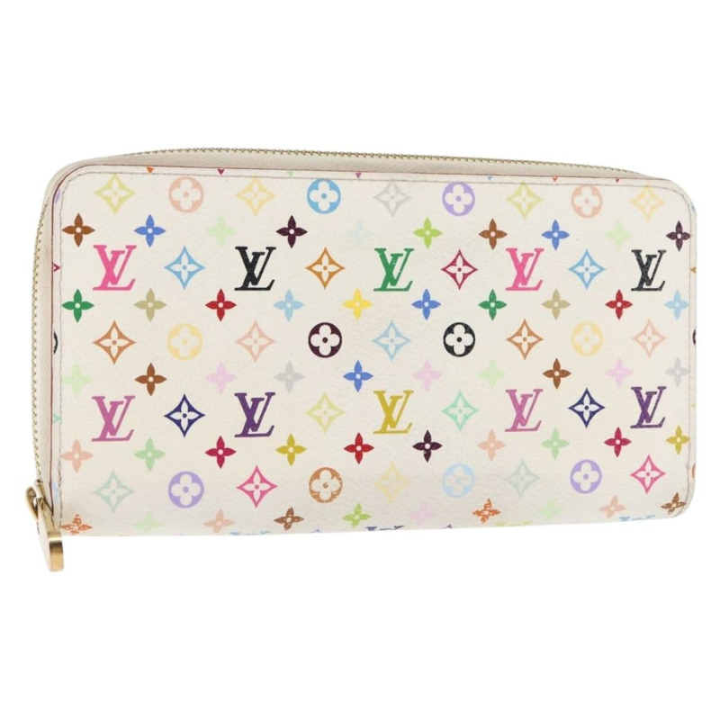 【日本直送】路易威登 Monogram Multicolor Zippy 皮夾 白色 M60241 正品 BA6676-0