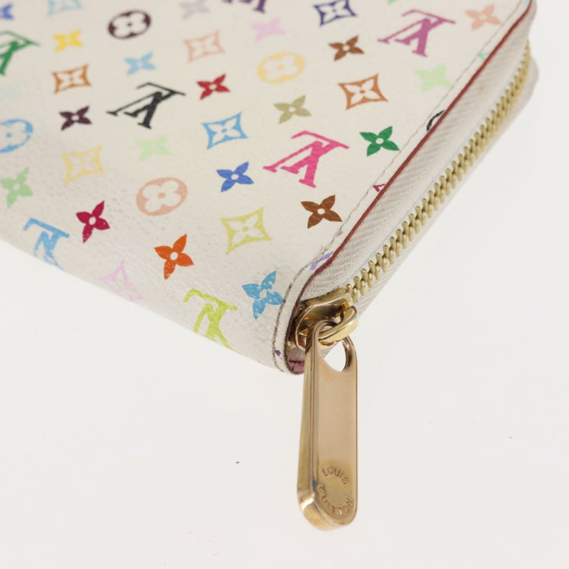 【日本直送】路易威登 Monogram Multicolor Zippy 皮夾 白色 M60241 正品 BA6676-15