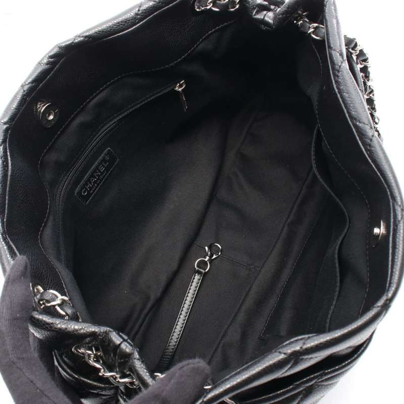 香奈兒 Matelasse 手提包，小牛皮，女士，黑色，A67294-2