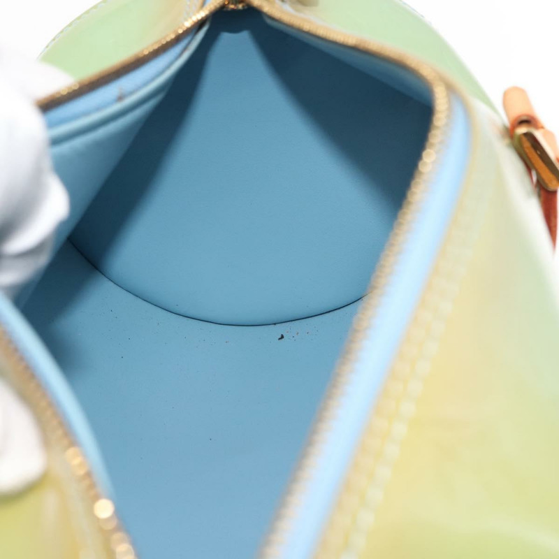 【日本直送】路易威登 Monogram Vernis Bedford 手提包 淺藍色 M91007 LV 正品 BA6714-17