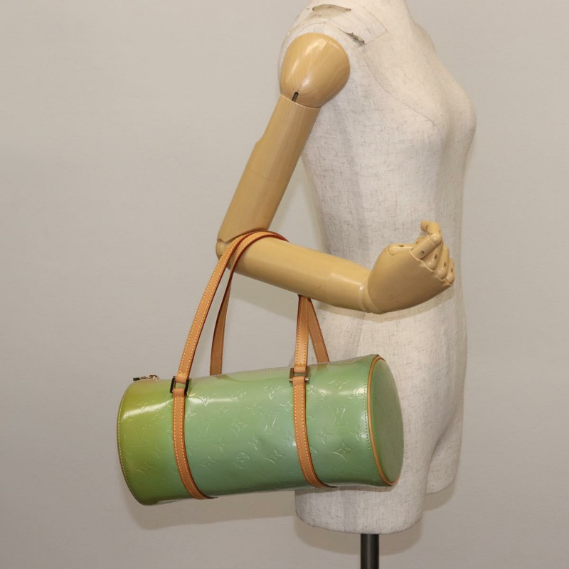 【日本直送】路易威登 Monogram Vernis Bedford 手提包 淺藍色 M91007 LV 正品 BA6714-19