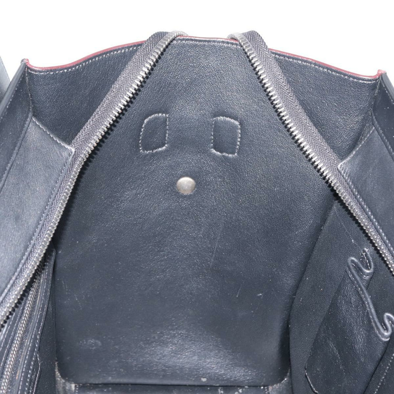 【日本直送】CELINE Luggage Mini Shopper 手提包 皮革 黑色 藍色 正品 BA6731-19