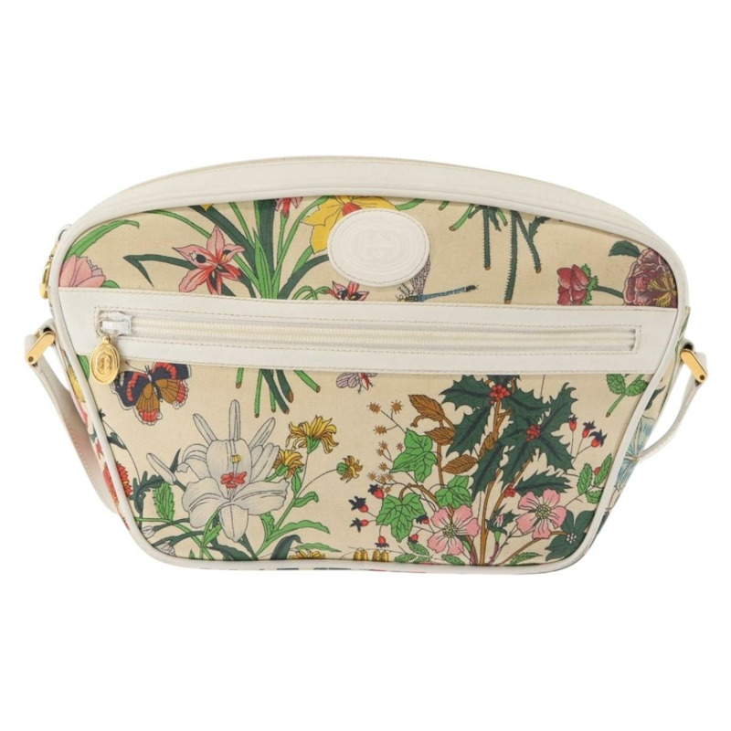【日本直送】GUCCI Flora背包背包 米色 金色 001 093 1050 正品 BA6750-12