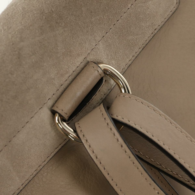 【日本直送】Chloe Fay 肩背包 麂皮 米色 金色 正品 BA6829-9